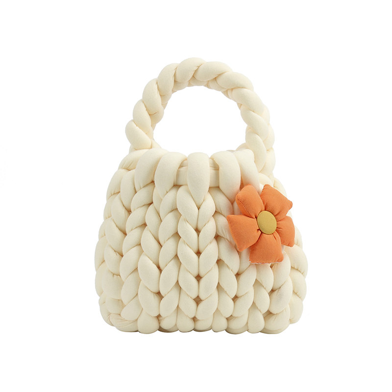 粗毛线diy手工编织包包自制材料包手提女包毛线花朵送女朋友礼物,淘宝优惠券,粉丝福利购,淘宝优惠卷