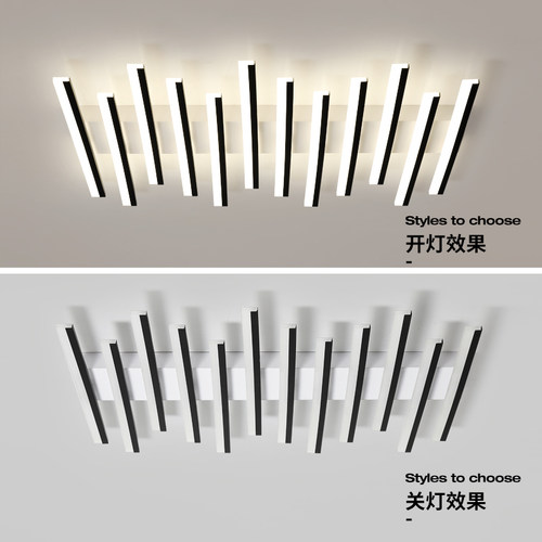 客厅主灯现代简约大气吸顶灯个性大灯极简艺术感新款led中山灯具 - 图3