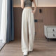 Ice silk wide leg pants for women summer thin 2026 new women's sports pants sweatpants high waist straight pants casual women's pants