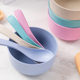 Wheat straw meal bowl with tableware round simple rice bowl