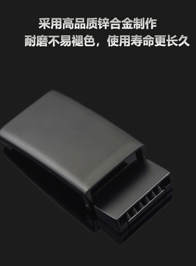 男士合金外穿式平滑扣皮带扣头简约腰带头卡子2.8cm板扣裤带头
