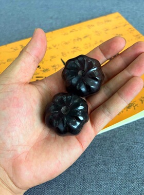 创意手工球 紫光檀手球 绿檀木手把件鸭蛋 盘玩木质球