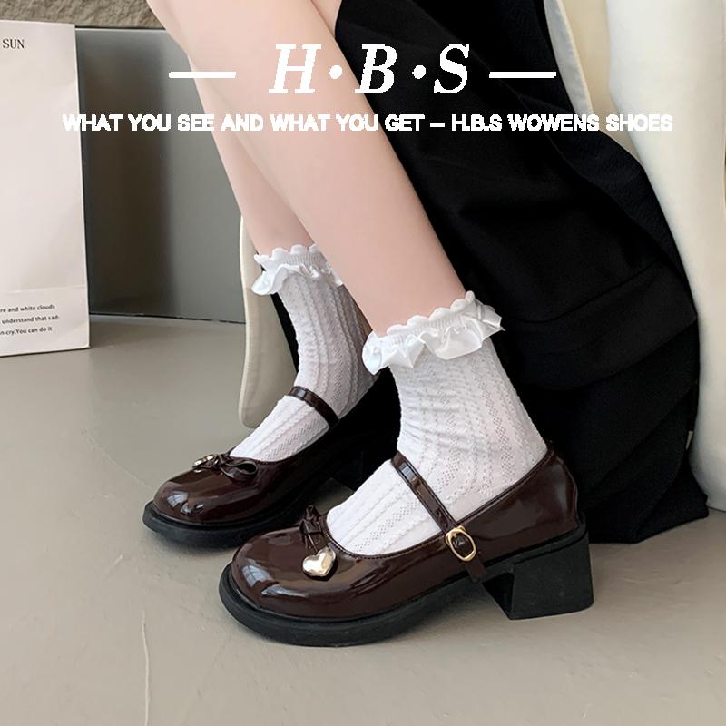 复古法式小香风玛丽珍女鞋2025新款百搭粗跟配裙子日系小皮鞋单鞋 - 图2