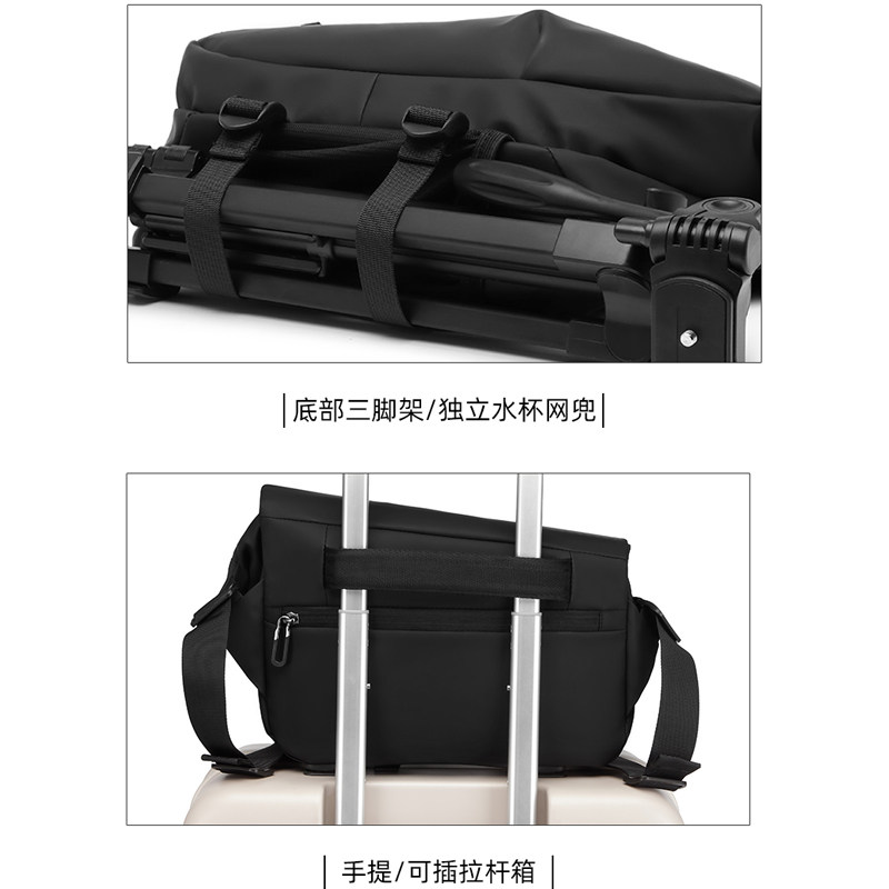 机能邮差包男新款休闲骑行潮包包 迈朗男士包袋