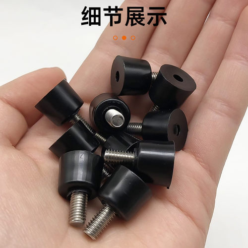 M5*10*10方螺母塞可调脚不锈钢管塞可调节内塞螺母塑料堵头置物架 - 图1