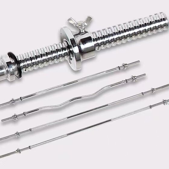 Ritesna electroplated pure steel barbell straight bar curved bar