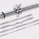 Ritesna electroplated pure steel barbell straight bar curved bar