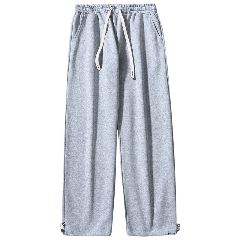 垂坠感裤子男女款春秋纯色针织卫裤日系大码宽松直筒阔腿休闲长裤,淘宝优惠券,粉丝福利购,淘宝优惠卷