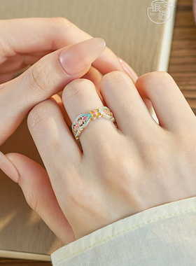 [花满枝]国风新中式足银999戒指