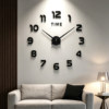 Living room decoration clock plexiglass metal paint
