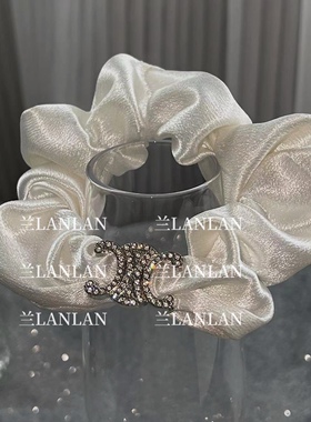 【兰LANLAN】重工凯旋满钻高级丝光缎面大肠发圈发绳