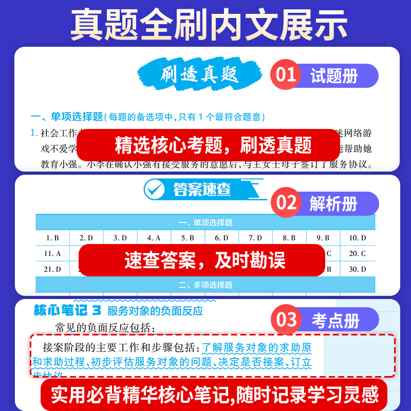 社会工作者初级2024年社工证初级考试教材2024题库真题库历年真题试卷社会工作实务和社会工作综合能力题库网课视频中国社会出版社-图1