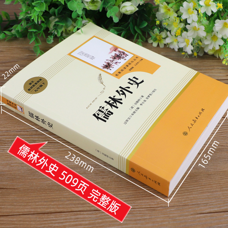 人教版儒林外史九年级下必读书正版原著吴敬梓人民教育出版社初中生9的课外书读初中新编语文教材配套阅读完整版人教版-图0