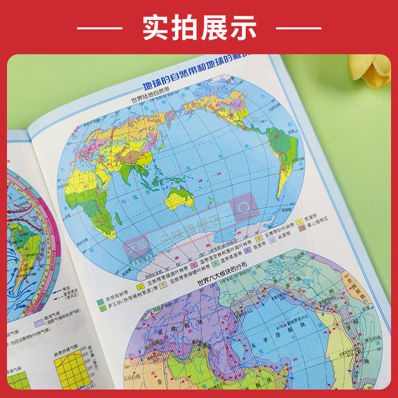 2024新版北斗中学地理学习地图册新课标地理图册中国世界区域地理图册彩图版高考复习资料工具书高中高一高二高三全国通用-图2