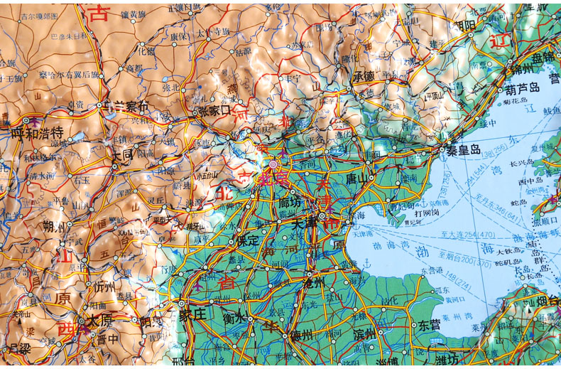 【语音教学版】中国地形图3D凹凸立体地图超大2.28x1.68米学校教学地理模具沙盘办公室装饰星球社哈搜标题-图1