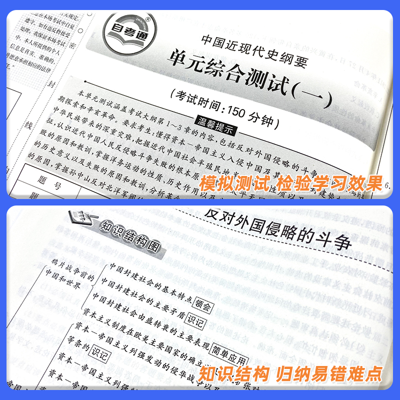 03708中国近现代史纲要2024年 成人自考全真模拟试卷历年真题卷教材配套辅导用书专升本公共课高等教育自学考试学习指导读本2023版 - 图2