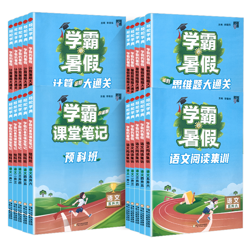 学霸的暑假衔接作业一二三四五六年级上下册人教北师江苏教版语文阅读集训课堂笔记数学计算思维大通关同步训练习册题复习预习