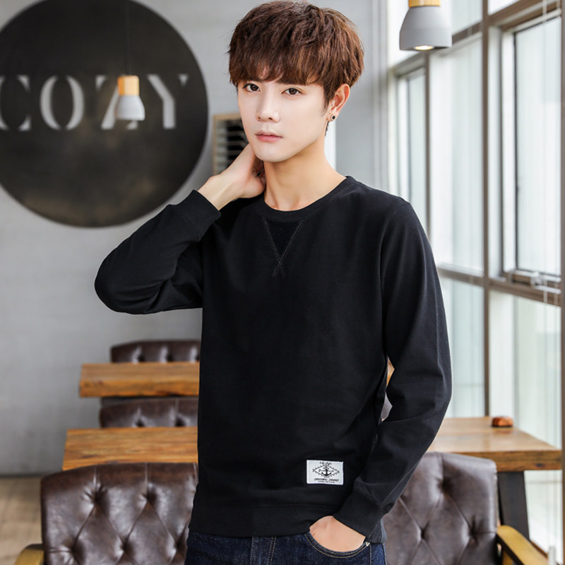 棉质长袖t恤男士春秋款秋衣服卫衣 坎戈尔T恤
