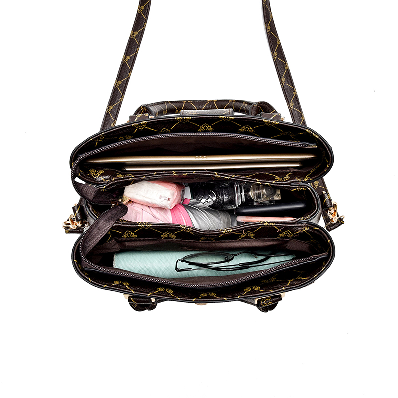 包包女2025新款潮时尚中年妈妈手提包软皮百搭大容量婆婆手拎女包 - 图2