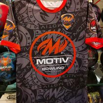 Bowling Sports Professional Bowling Jersey Flowers Jersey Black Grey MOTIV Brand ball special T-shirt