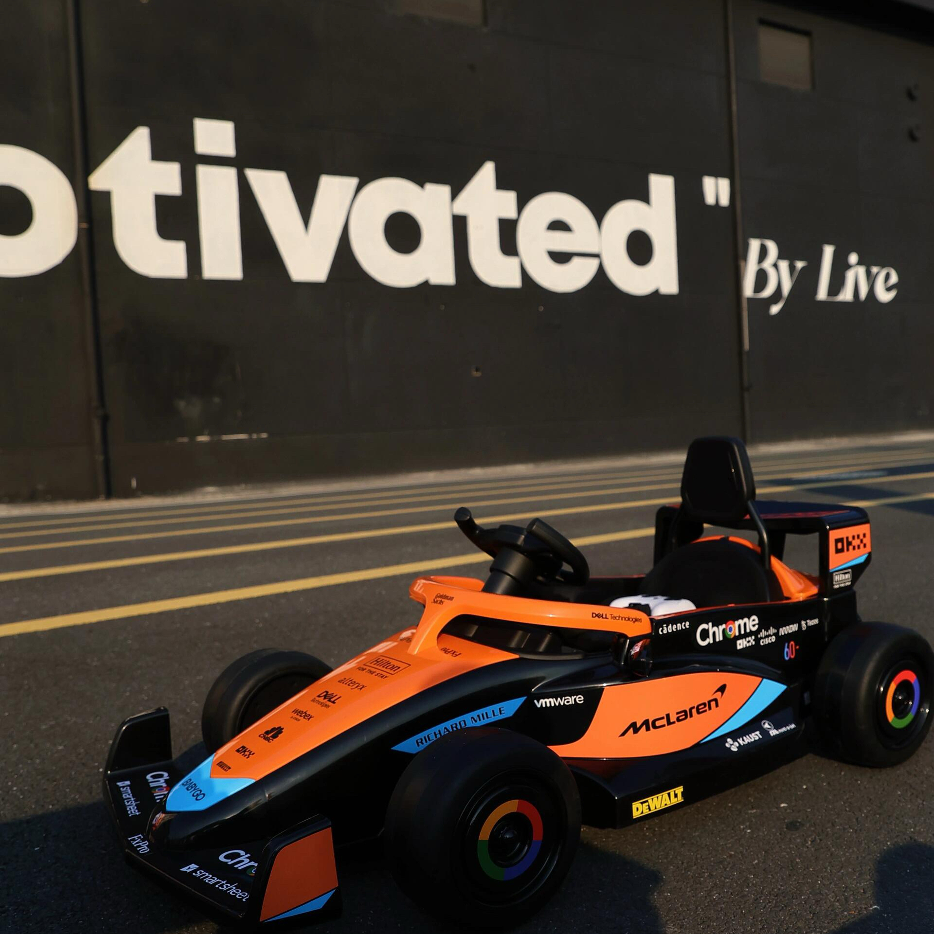 【官方】Mclaren迈凯伦儿童卡丁车电动汽车赛车宝宝小孩周岁礼物 - 图0