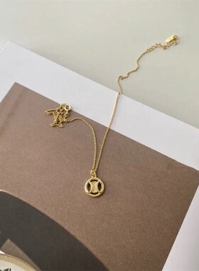 studio热销款复古气质轻奢凯旋门优雅法式纯银项链小众锁骨链