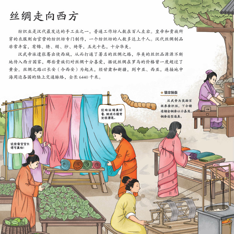 时间里的中国全4册 精装儿童绘本从衣食住行到房屋建造 中华五千年文明历史文化起源变迁古人生活智慧古今服饰演化出行工具交通
