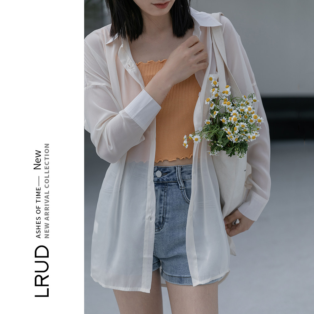 lrud雪纺设计感小众2021春季衬衫 lrud衬衫