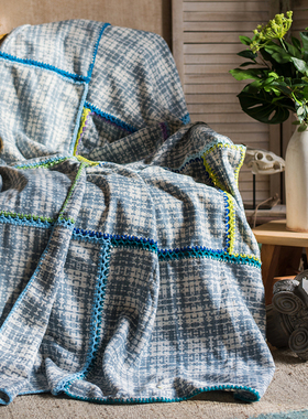 掬涵祖母毯手工艺棉麻毛毯