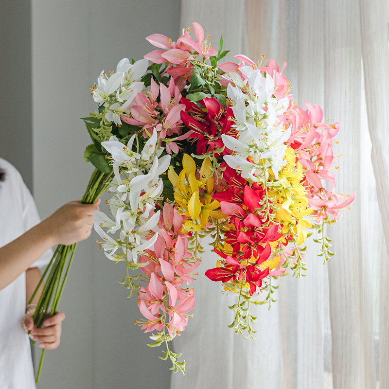 掬涵仿真花刺桐假花客厅阳台花艺装饰场景布置花束餐桌氛围摆件-图3