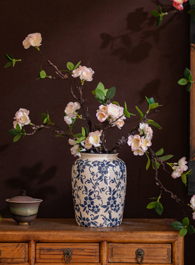 轻奢高端海棠花仿真花假花装饰
