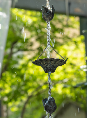 复古佗寂风雨链挂件日式雨水链