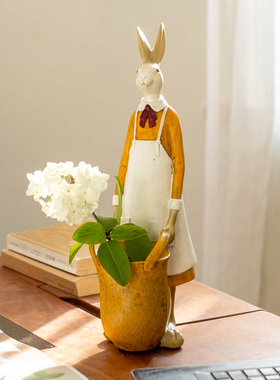 掬涵创意兔子收纳装饰摆件