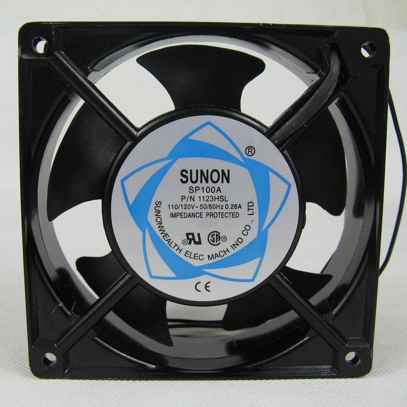 SP100A P/N1123HBL HSL XBL XSL 12CM110-120V建准SUNON 散热风扇 - 图1