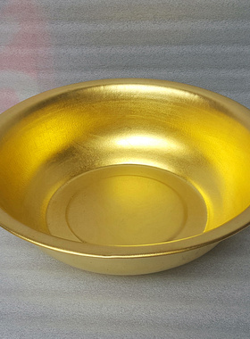 黄铜加厚深大铜盆足疗盆洗脸盆黄铜盆洗菜盆家用婚庆用品手工礼品
