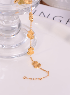 钛钢手链 镭射葫芦手链女高级感精致福禄手环高颜值手饰品不褪色