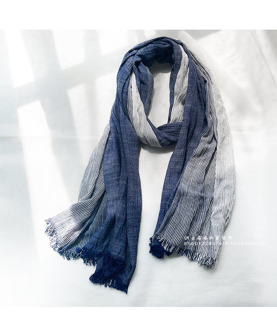 Japanese autumn and winter all-match gradient scarves for men and women on sale