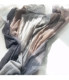 Autumn and winter Japanese casual color block scarf for men