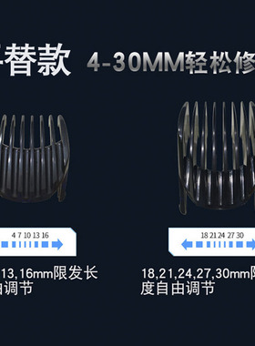 飞科限位梳FC5808FC5809适用款平替定长梳定位梳卡尺配件