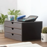 Деловой кожаный настольный столик горизонтальный ящик с тремя, торгующими файловым шкаф