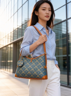 广西壮锦包包女2026新款民族风手提包高级感通勤单肩斜挎包