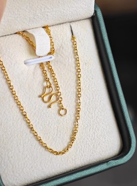 睡觉不用摘！仿真黄金素链