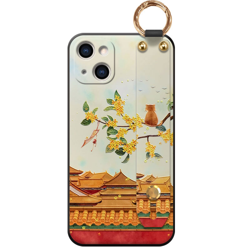 适用于【苹果/华为/荣耀/小米/红米/vivo/oppo】手机壳苹果13守望宫12pro中国风11腕带支架x流苏xr女8plus壳 - 图3