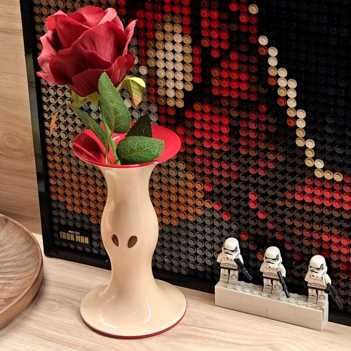 Ваза с сердцевиной яблока, маленькая ваза, ваза с цветочной композицией, креативный подарок, керамическая ваза для обеденного стола, жизнь в доме на дереве