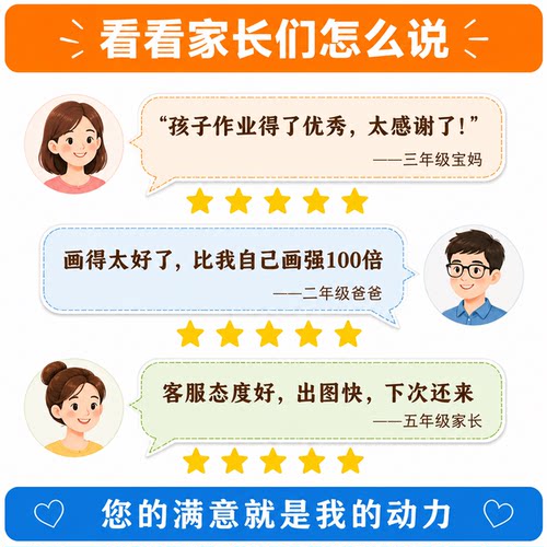 手抄报定制代画24小时出图线稿涂色小学作业班主任推荐不过包改 - 图3