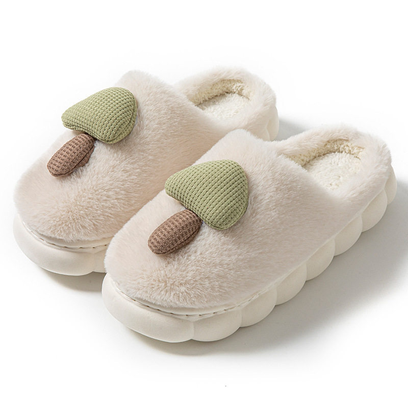 2025棉拖鞋女冬款蘑菇室内家居家用保暖毛绒拖鞋厚底情侣棉鞋男,淘宝优惠券,粉丝福利购,淘宝优惠卷