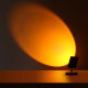 Living room projection sunset sofa atmosphere floor lamp