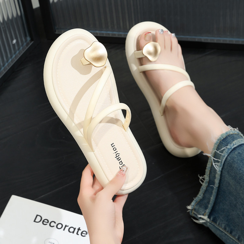 凉鞋女款2024新款夏季外穿时尚百搭高级感海边沙滩网红夹脚凉鞋女,淘宝优惠券,粉丝福利购,淘宝优惠卷