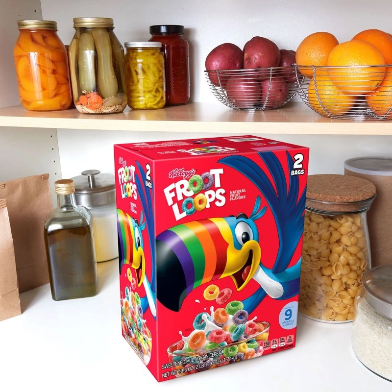 美国直邮家乐氏麦片彩色水果谷物圈圈早餐Kellogg's Froot Loops,淘宝优惠券,粉丝福利购,淘宝优惠卷