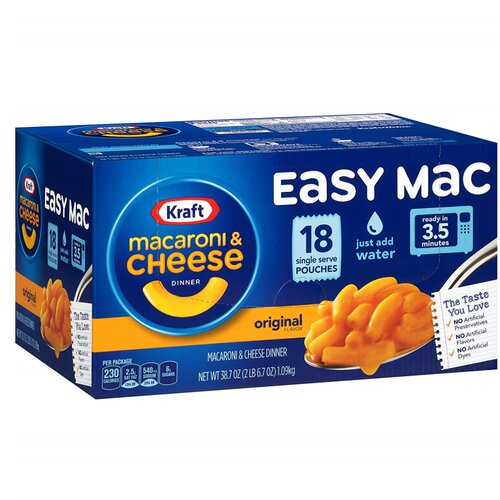 美国直邮Macaroni奶酪芝士通心粉即速食Easy Mac and cheese - 图2